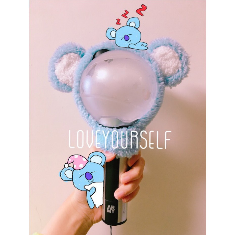 Trang trí bọc lightstick BTS chibi dễ thương đa dạng, tiện lợi áo bomb áo lighstick