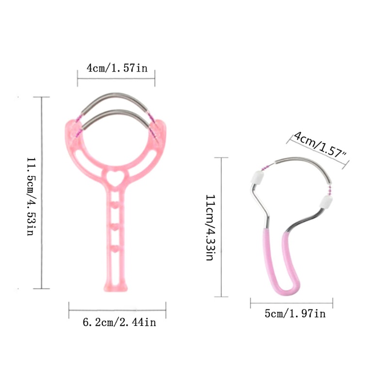 Bộ 3 Dụng Cụ Tẩy Lông Mặt Cầm Tay Có Lò Xo Tiện Dụng