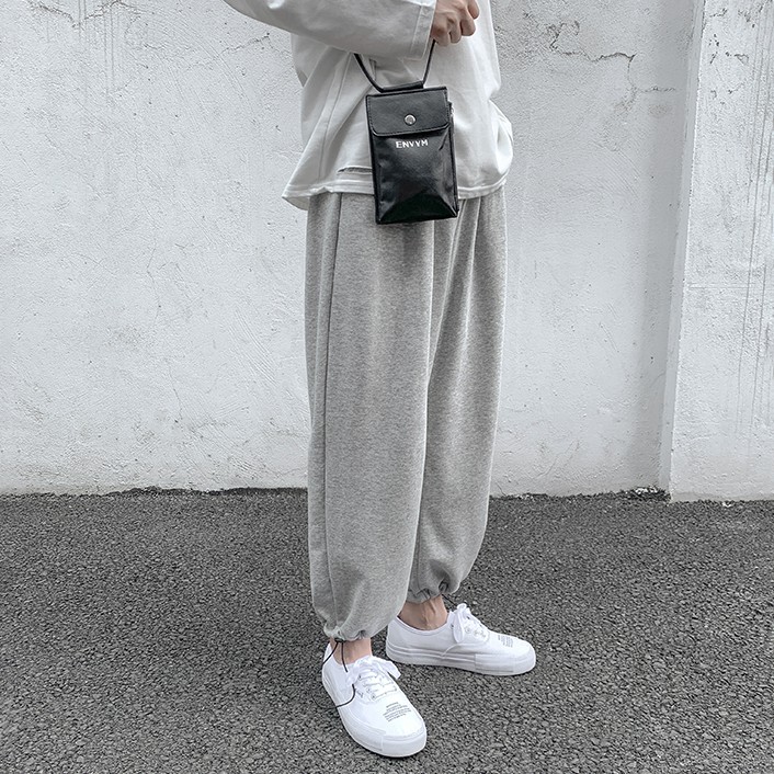 Quần Thể Thao Nam Nữ Mặc 2 Kiểu Ống Suông Culottes Và Jogger Bo Gấu Lưng Thun Co Giãn JOGGER 9000064C2