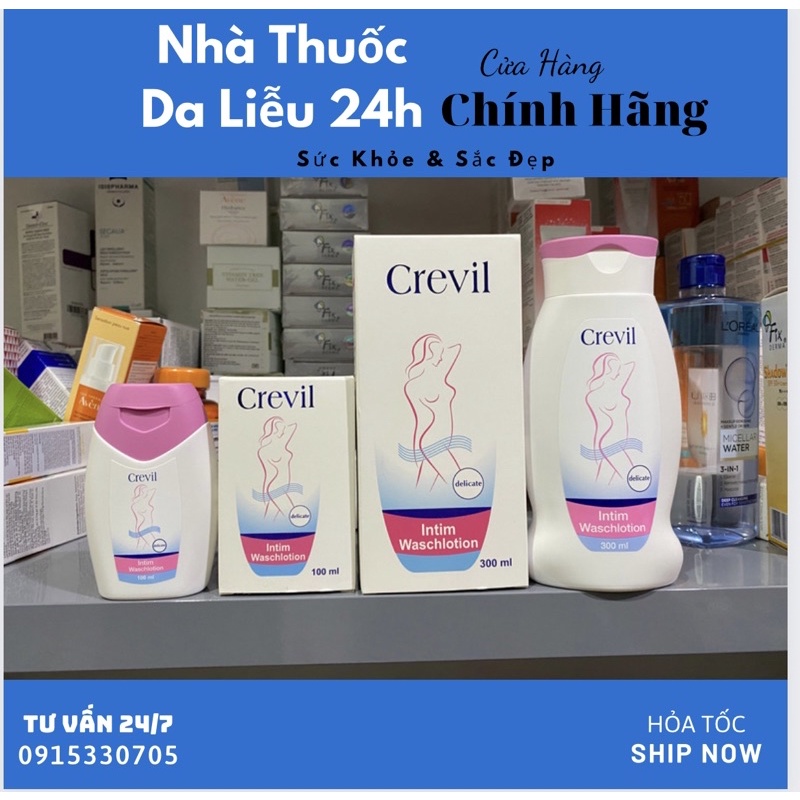 Dung dịch vệ sinh phụ nữ cao cấp CREVIL INTIM WASHLOTION (300ml) 100ml