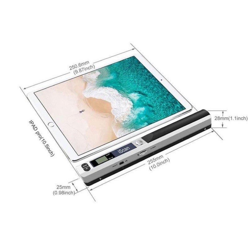 Máy scan màu di động siêu nhanh độ nét cao iScan 900DPI - Máy Quét Tài Liệu iScan Mini Cầm Tay Định Dạng JPG, PDF