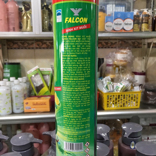 Bình xịt muỗi Falcon S21 hương chanh 600ml