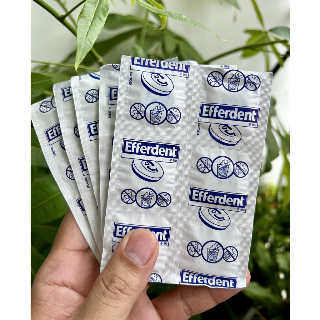 Combo 30 viên sủi làm sạch răng giả, khay chỉnh nha Efferdent/ Piksters