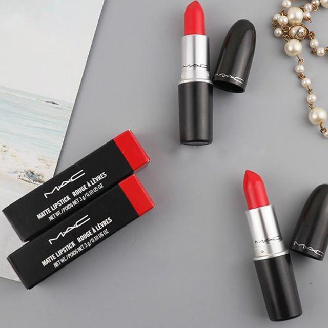 Son MAC chính hãng _ Matte Lipstick Rouge À Levres _ Bản full_602 CHILI, 646 MARAKESHI, 707 RUBY WOO