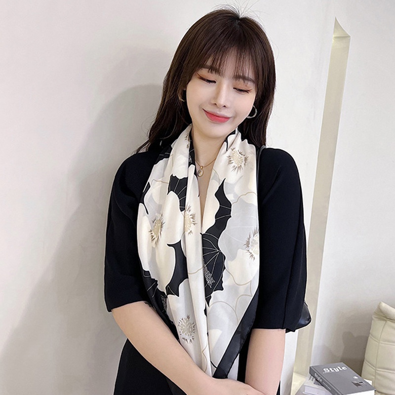 Khăn turban vuông kích thước 90x90cm in họa tiết thời trang WJ1006-201