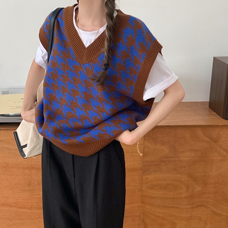 【Hàng sẵn】Áo gile len nữ vintage  hàng  loại 1 | BigBuy360 - bigbuy360.vn