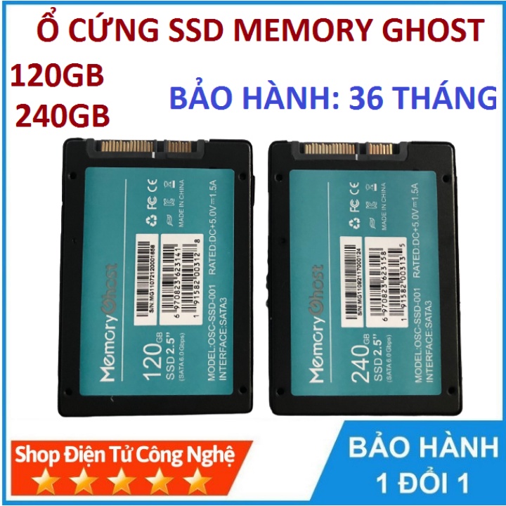 Ổ cứng SSD MemoryGhost 120GB, 240GB – Chính hãng, BH 36 tháng