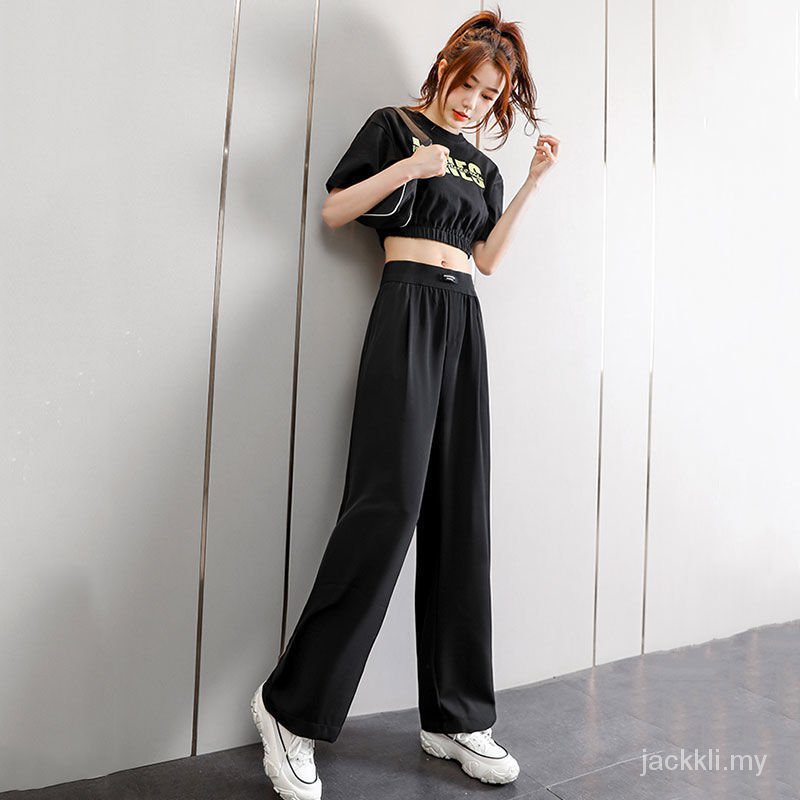 quần ống rộng Lưng Cao Chất Liệu Lanh Thời Trang Mùa Thu Mới Cho Nữ Drooping2021Spring | BigBuy360 - bigbuy360.vn