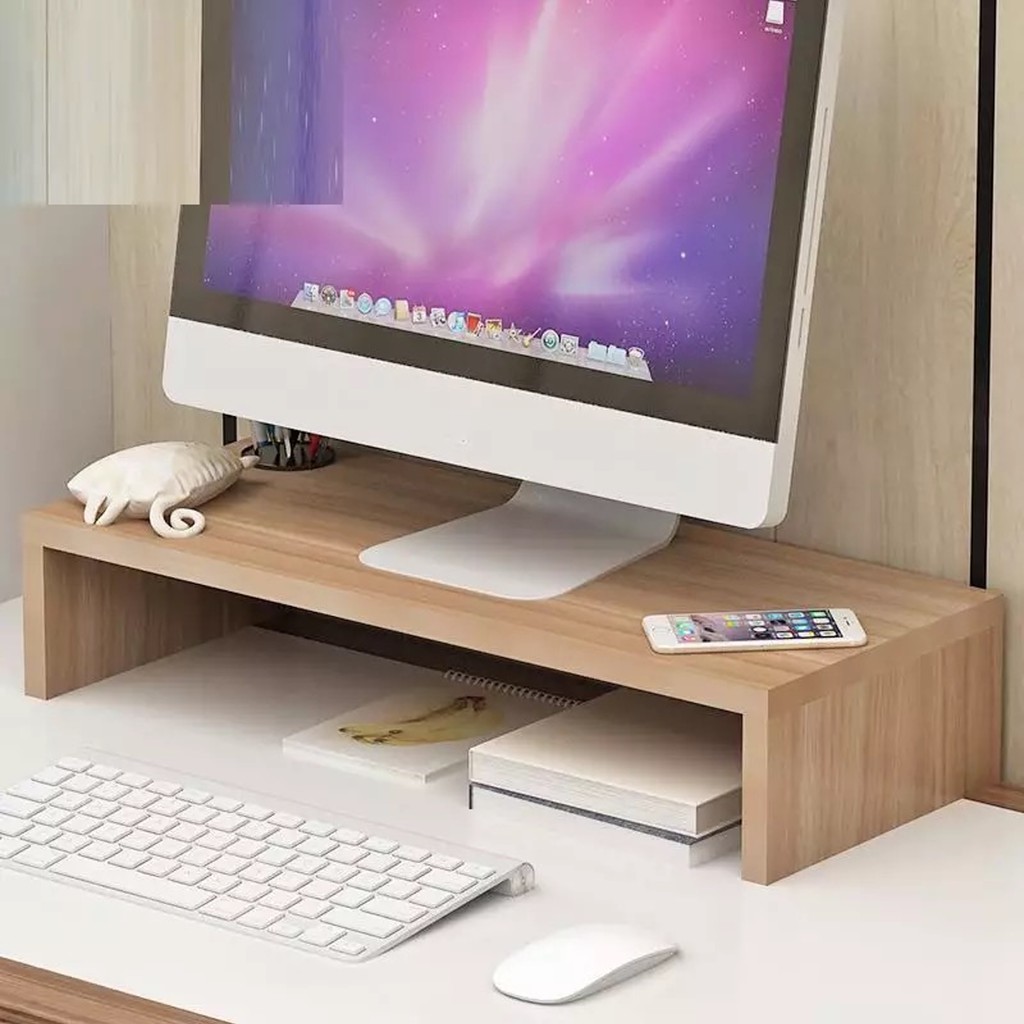 Kệ để bàn học nhiều chức năng dùng kê màn hình máy tính , để sách vở , decor bàn học, bàn làm việc | BigBuy360 - bigbuy360.vn