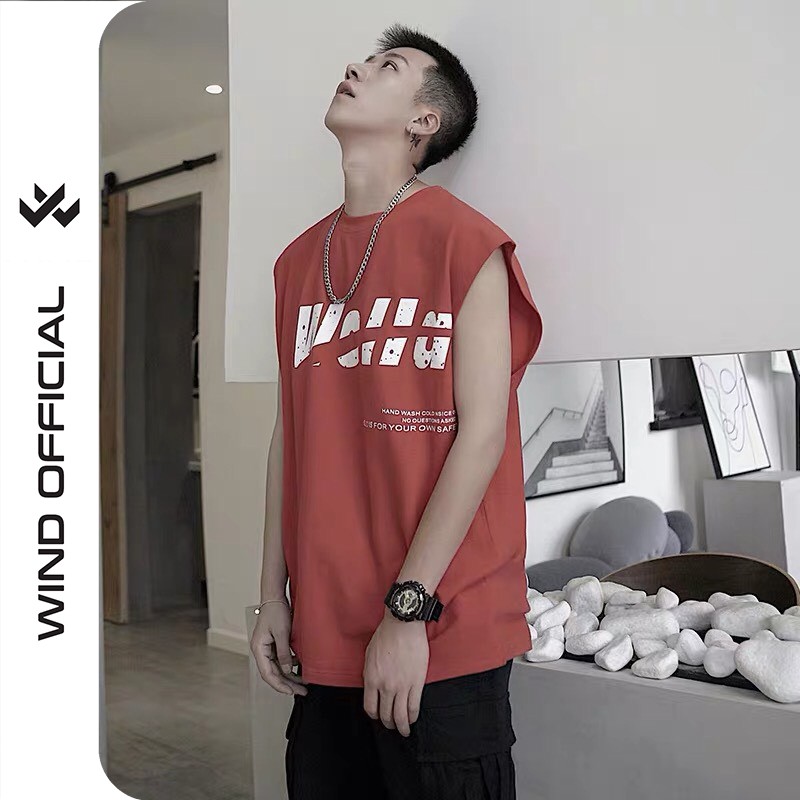 Áo thun sát nách unisex tanktop form rộng GEE nam nữ ulzzang Wind