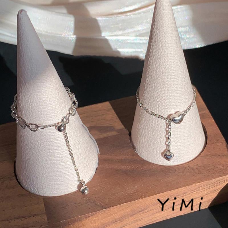 Nhẫn Phối Dây Xích Và Tua Rua Có Thể Điều Chỉnh Thời Trang Dành Cho Nữ