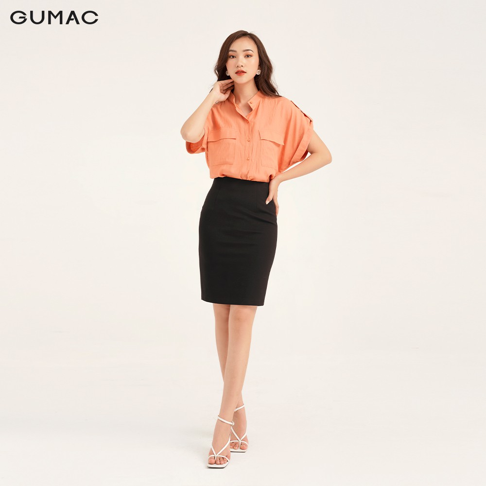 Chân váy nữ dáng bút chì GUMAC màu đen đủ size, thiết kế basic thanh lịch VB127 | BigBuy360 - bigbuy360.vn