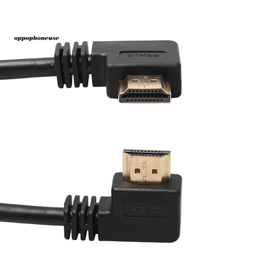 【OPHE】90 Degree Angle Left/Right Toward HDMI Male to HDMI Female Adapter Cable