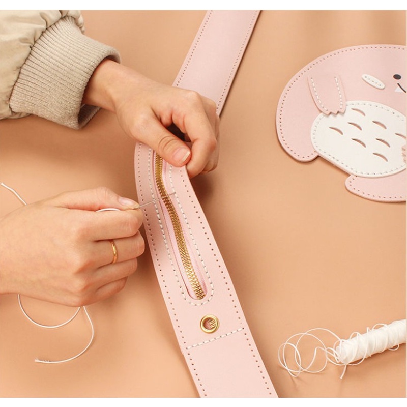 [với video hướng dẫn]Túi Handmade Hình Khủng Long Set nguyên liệu DIY làm túi đeo chéo hoạt hình Dễ Thương