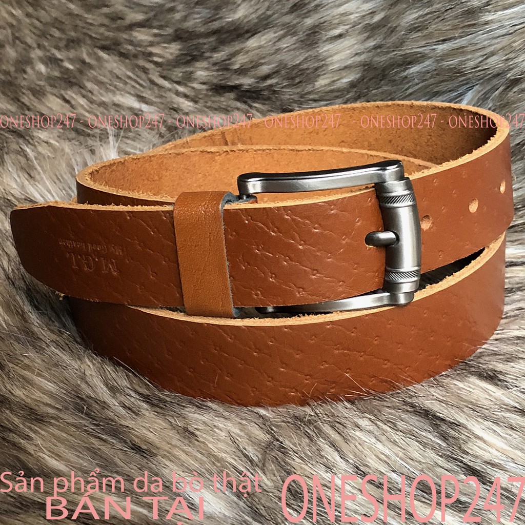 Thắt lưng Nam 100% da bò thật, dây nịt nam nguyên sợi chắc chắn bền đẹp A90TL