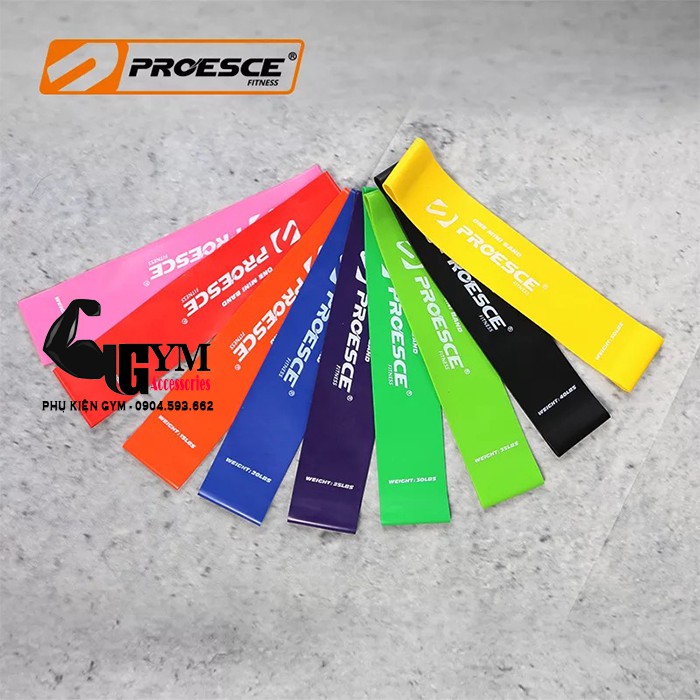 Dây Mini Band Proesce Fitness, Dây Kháng Lực Tập Mông Đùi