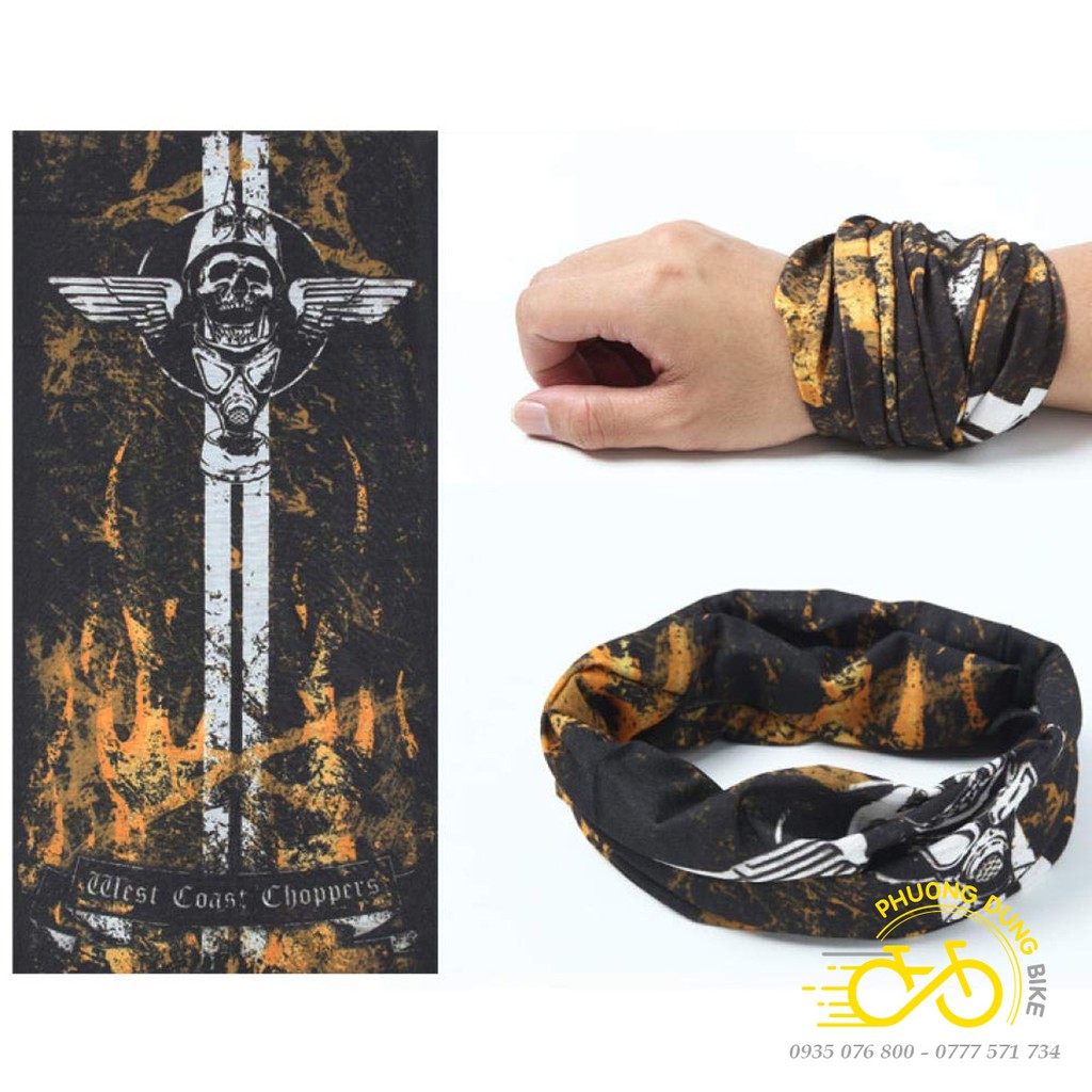 Khăn đa năng đi phượt, đi đường xa, đi xe đạp