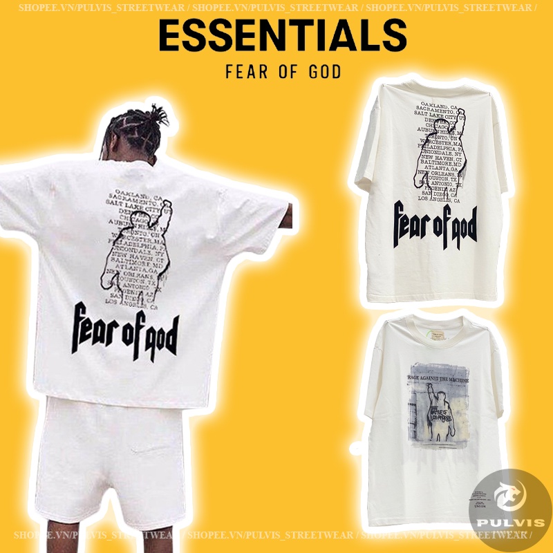 - Áo Tee FOG Fear Of God Fourth Collection Excusively For Union Vintage White, ÁO thun FOG 4th