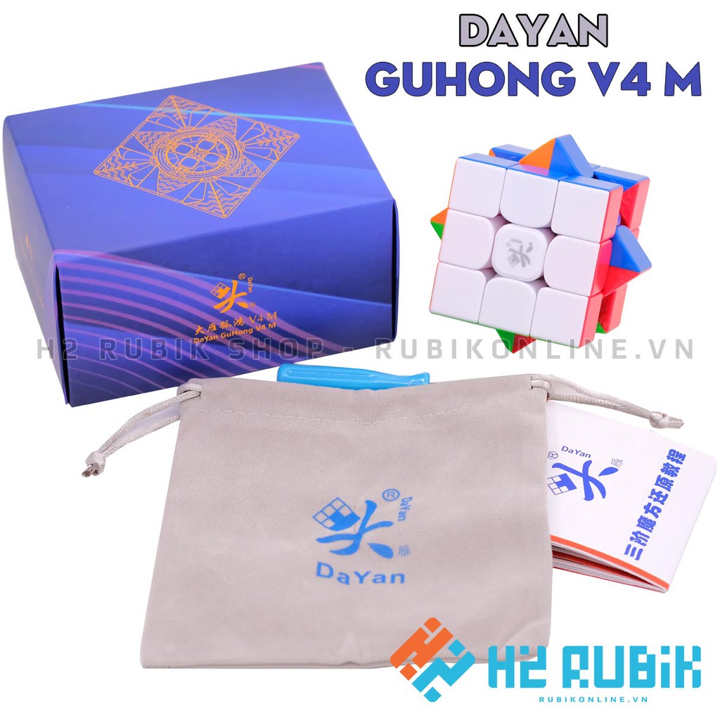 [Mã LIFEXANH24 giảm 10% đơn 99K] Dayan Guhong V4 M Rubik 3x3 Có nam châm sẵn cao cấp - Tặng kèm túi hãng