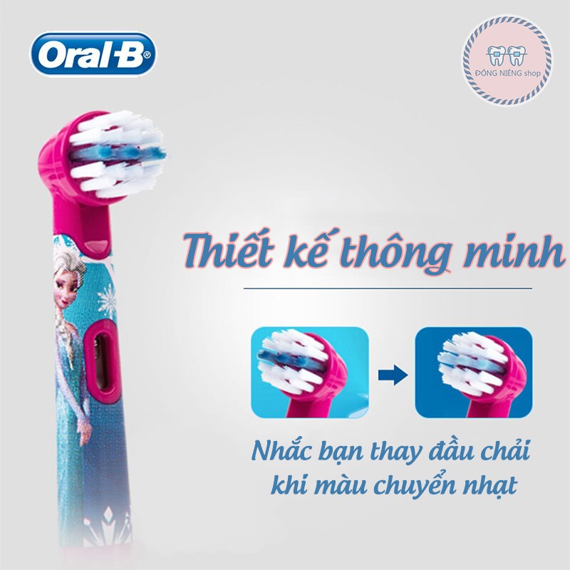 Đầu bàn chải Oral-B thay thế họa tiết hoạt hình cho bé yêu