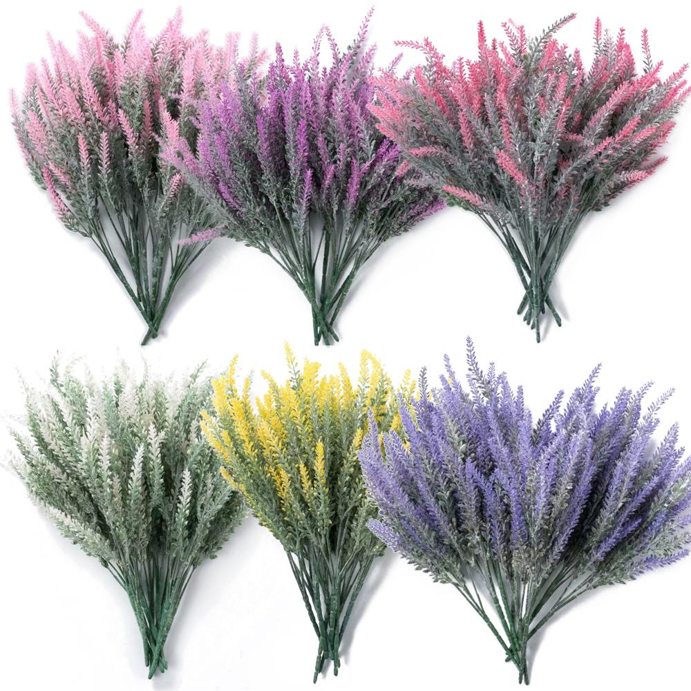 KUNHEV Set 4 Cành Hoa Oải Hương Giả Trang Trí Nội Thất