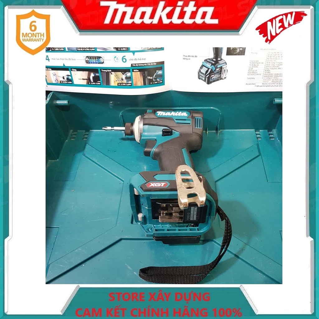 MÁY BẮN VÍT DÙNG PIN 40V MAKITA TD001GZ- HÀNG CHÍNH HÃNG