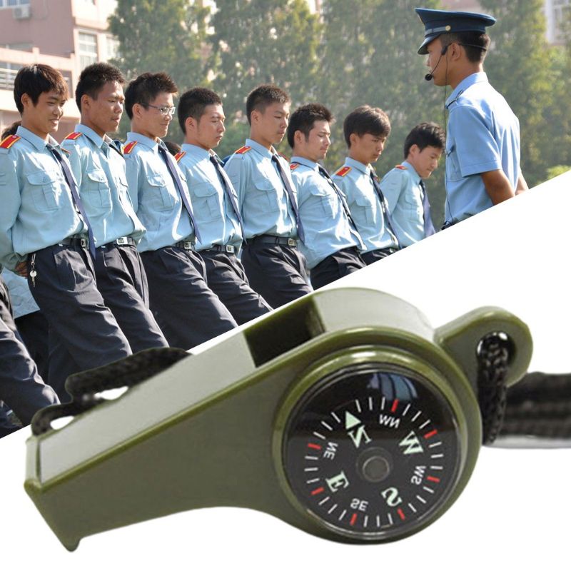Còi Thổi Có Dây Đeo Tích Hợp La Bàn