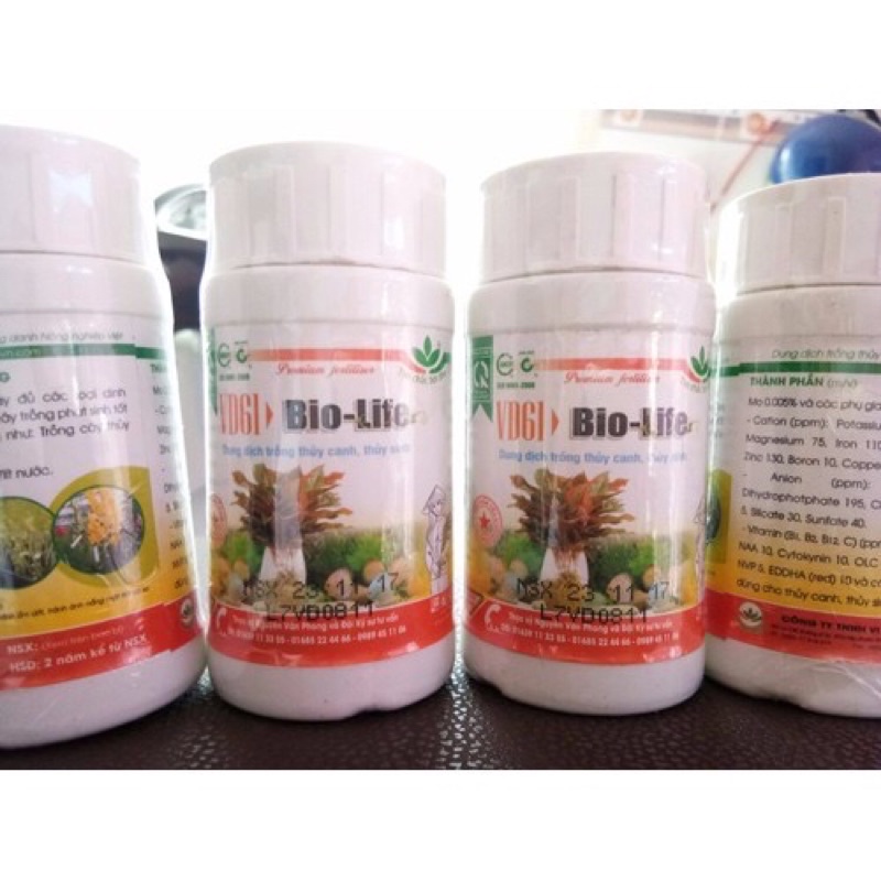 Dung dịch bón cây thủy sinh/ thủy canh Bio-Life cung cấp chất dinh dưỡng giúp cây tốt khoẻ