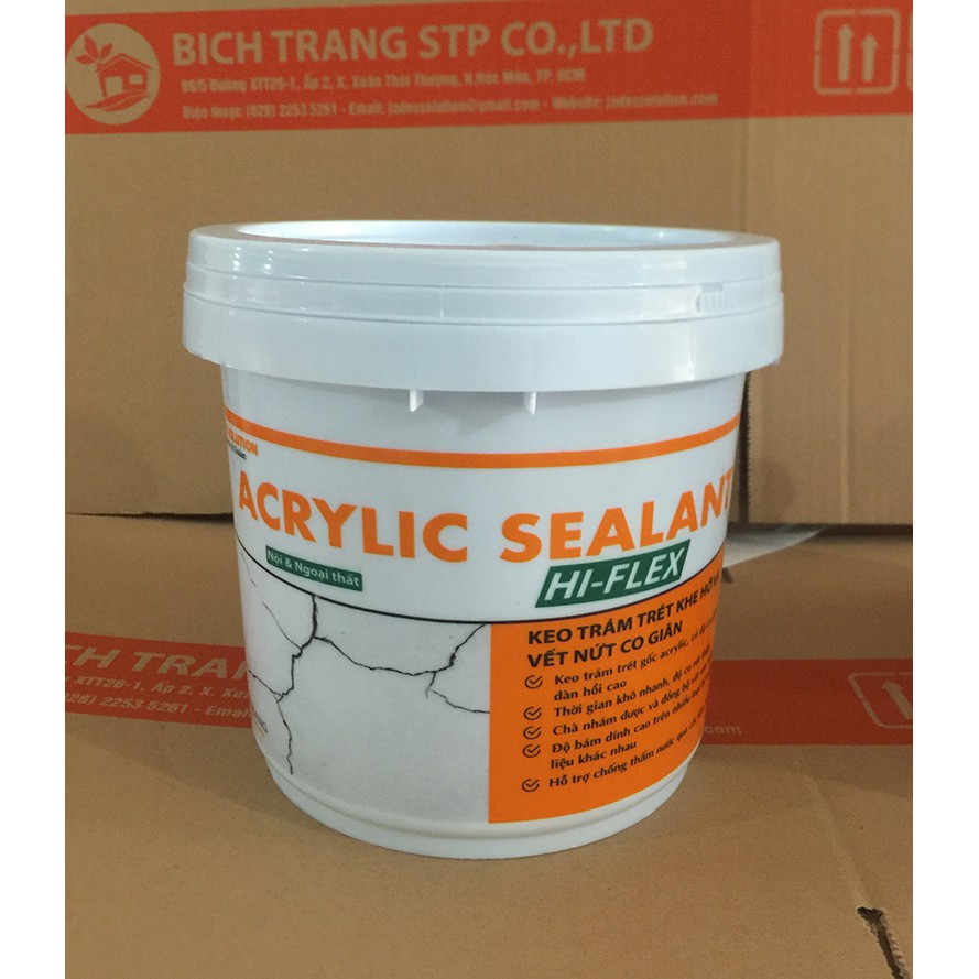 Trám trét, xử lý vết nứt Acrylic Hi-flex Sealant
