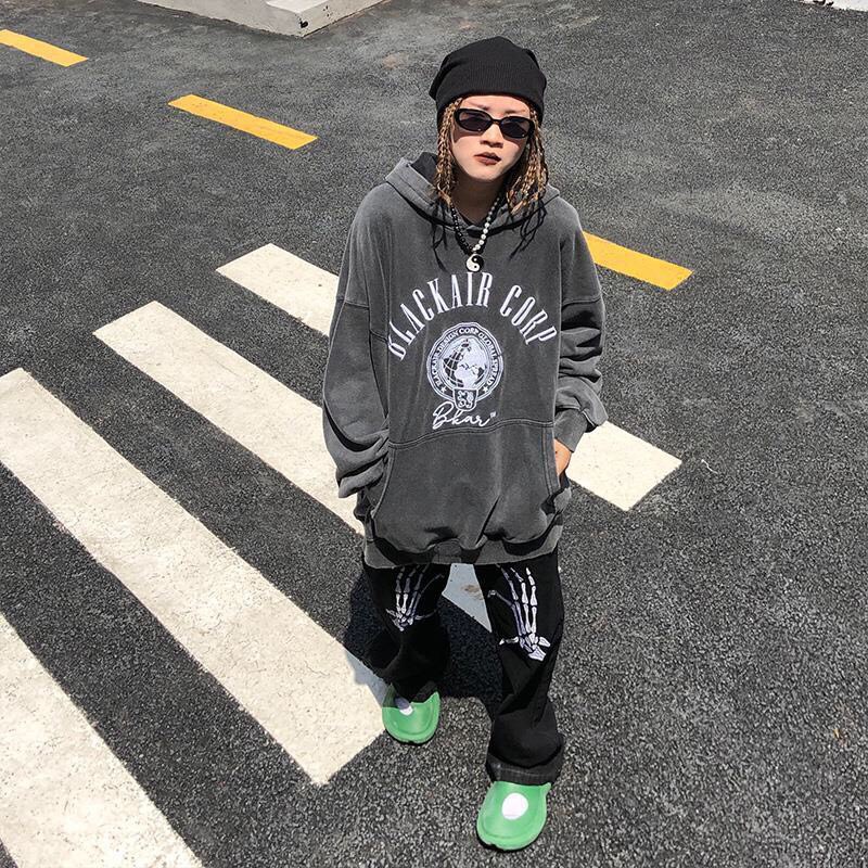 Áo hoodie nỉ ngoại unisex form rộng Blackair Corp_Áo nỉ mũ nam nữ basic,hottrend