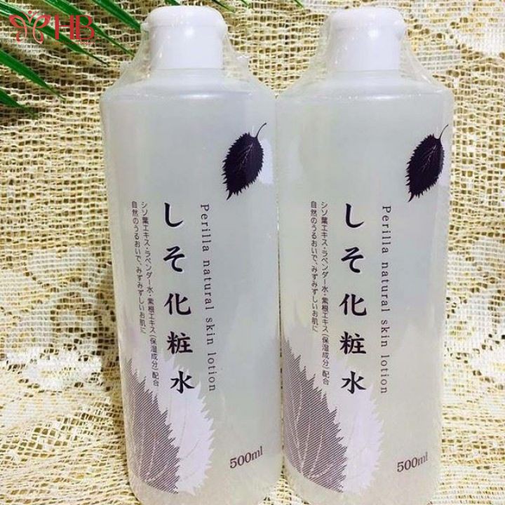 Nước hoa hồng lá tía tô Perilla Natural Skin Lotion 500ml Nhật Bản