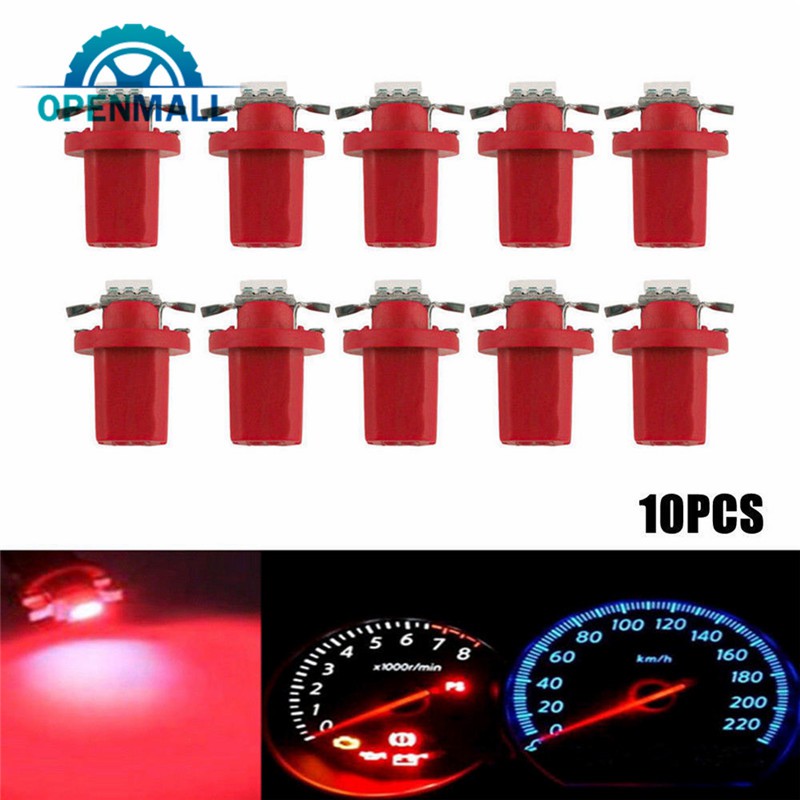 Bộ 10 đèn LED 1smd T5 gắn bảng điều khiển xe ô tô