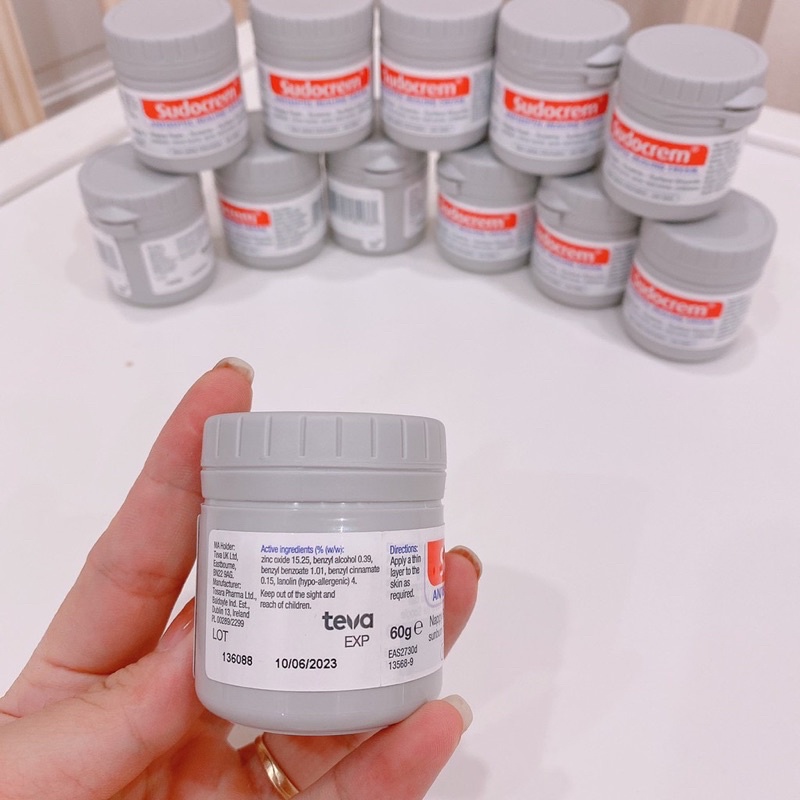 Kem hăm tã Sudocrem cho trẻ sơ sinh 60g - Hàng UK