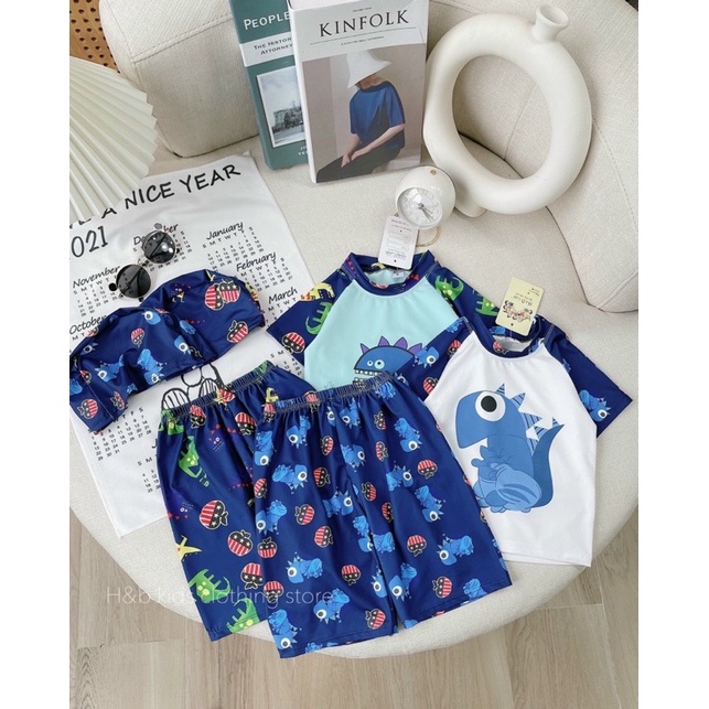 Bộ Bơi cho bé trai tặng Mũ 3CT mã 35050