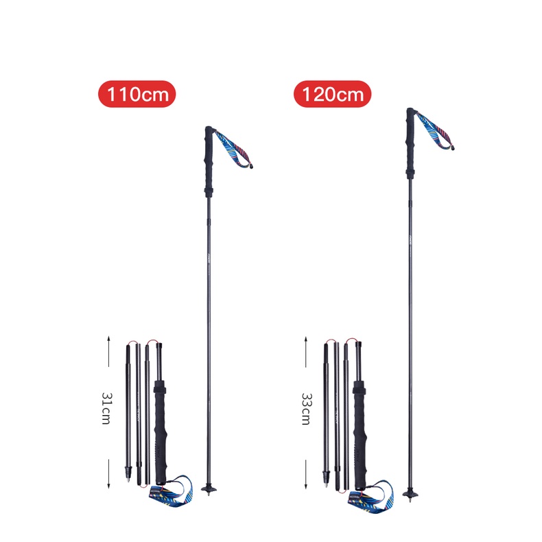 Gậy Leo Núi AONIJIE E4204 Chất Liệu Sợi Carbon Siêu Nhẹ