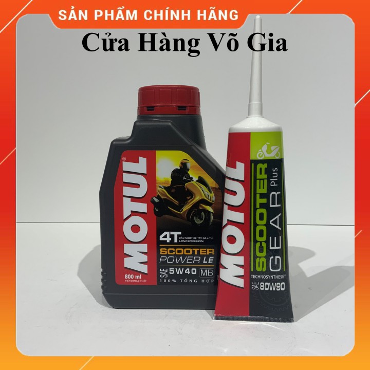 Motul Scooter Power LE 5W40 800ml - Nhớt cao cấp FULL TỔNG HỢP cho xe tay ga