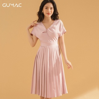 Đầm dập ly cổ kiểu DA778 GUMAC