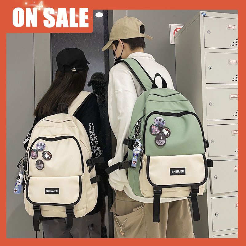 Schoolbag male college student large capacity Junior High School Student Backpack 2022 backpack female ins