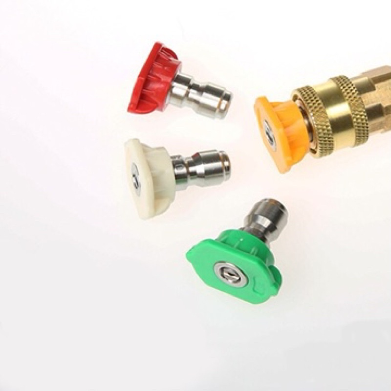 Bộ 4 Béc phun - Đầu béc gắn súung xịt rửa của máy rửa xe áp lực cao