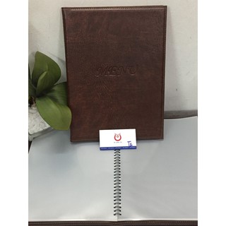 Menu A4 bằng da VYUYEN