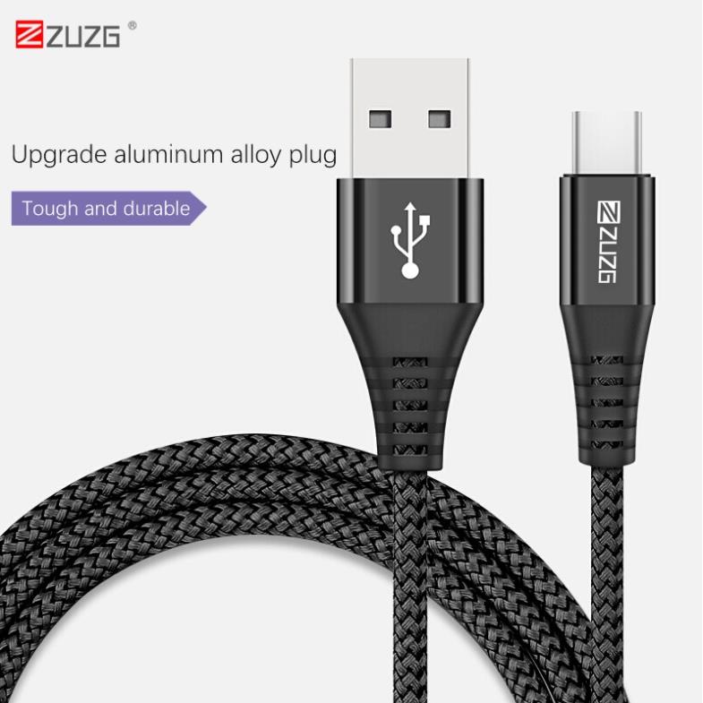 Cáp sạc nhanh iphone micro type c vỏ kim loại bên nylon cho iphone samsung oppo vivo chính hãng