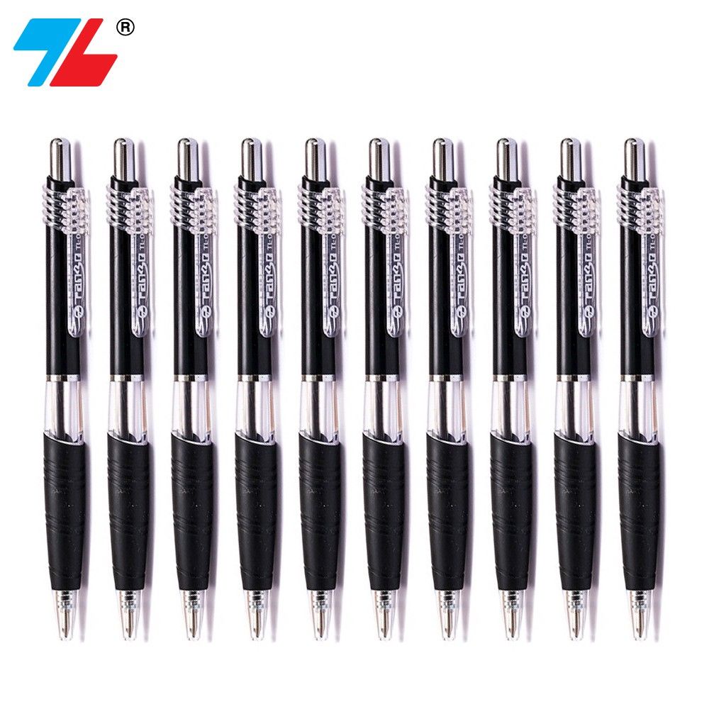 [Hàng chính hãng] Hộp 10 cây bút bi Thiên Long TL-047 / Bút bi bấm TL047 ngòi 0.7mm dạng bấm