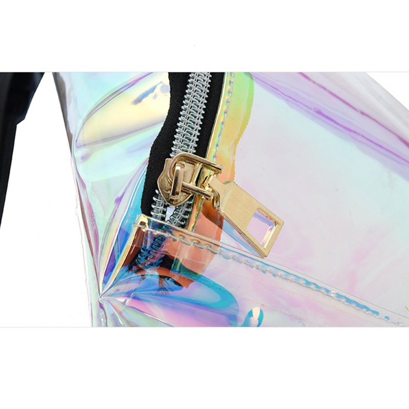 Túi Đeo Hông Bằng Nhựa PVC Trong Suốt Thời Trang Cho Nữ