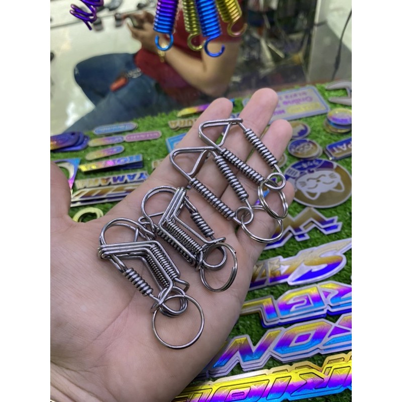 Móc khoá titan gr5, inox 304