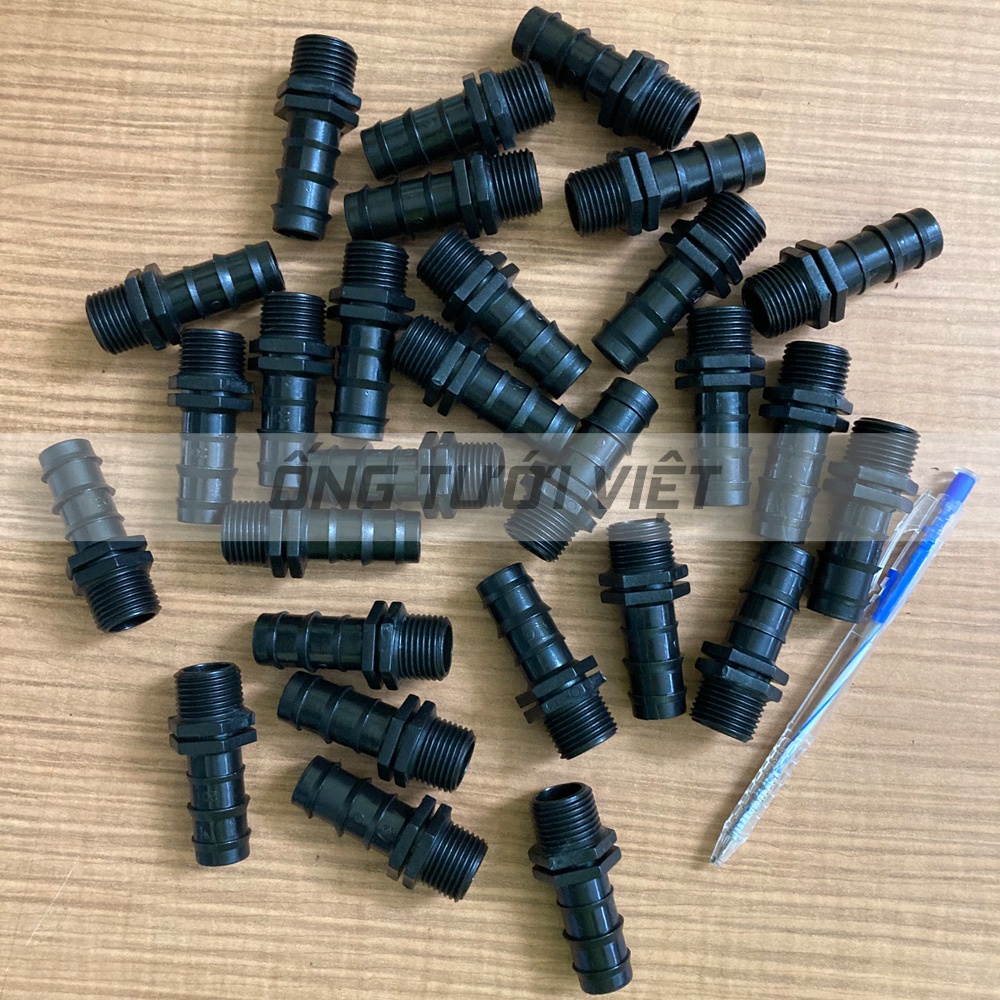 Nối ren ngoài 21mm ra ống LDPE 20mm | Phụ kiện ống LDPE dùng cho hệ thống tưới