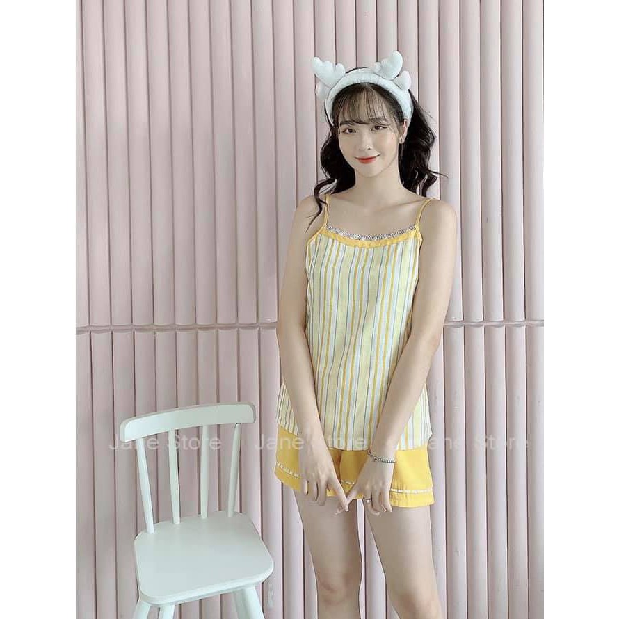Bộ Quần Áo ngủ 2 dây siêu thoáng mát thoải mái cho mọi chị em | BigBuy360 - bigbuy360.vn