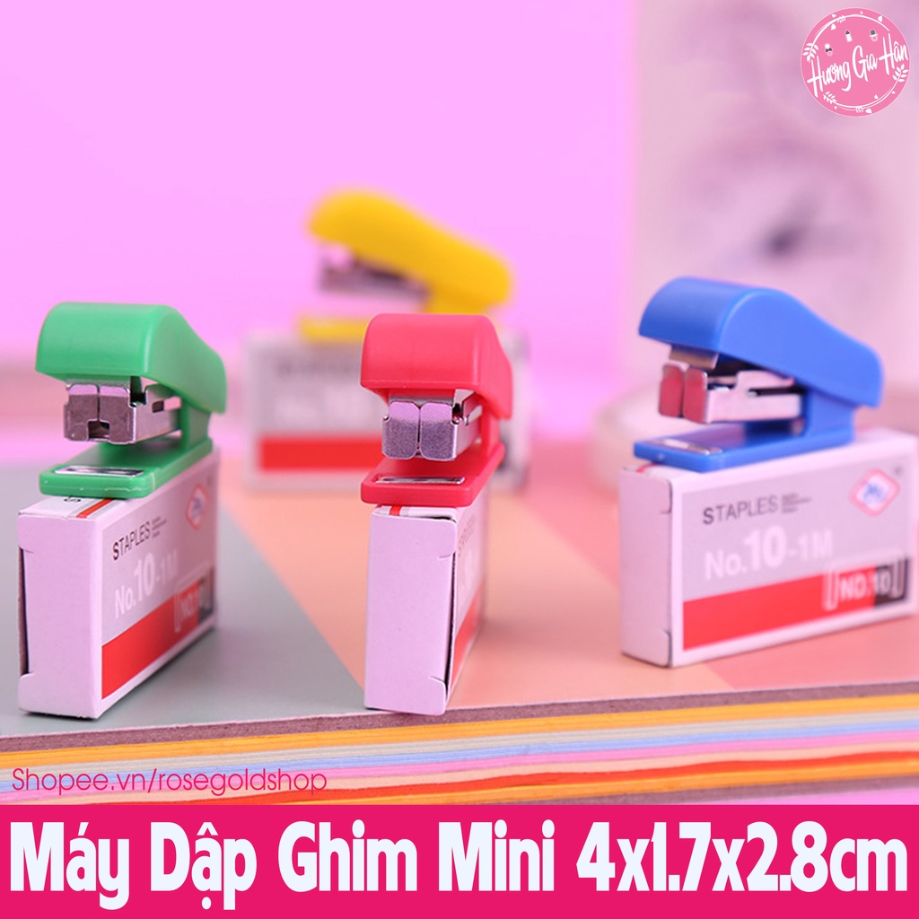 Máy Dập Ghim Mini 4*1,7*2,8cm (Ghim 3-5 Tờ)