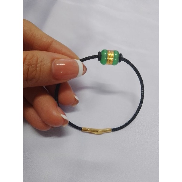 Vòng tay lu thống dát vàng định công danh đầu xuôi đuôi lọt trợ mệnh mộc hoả