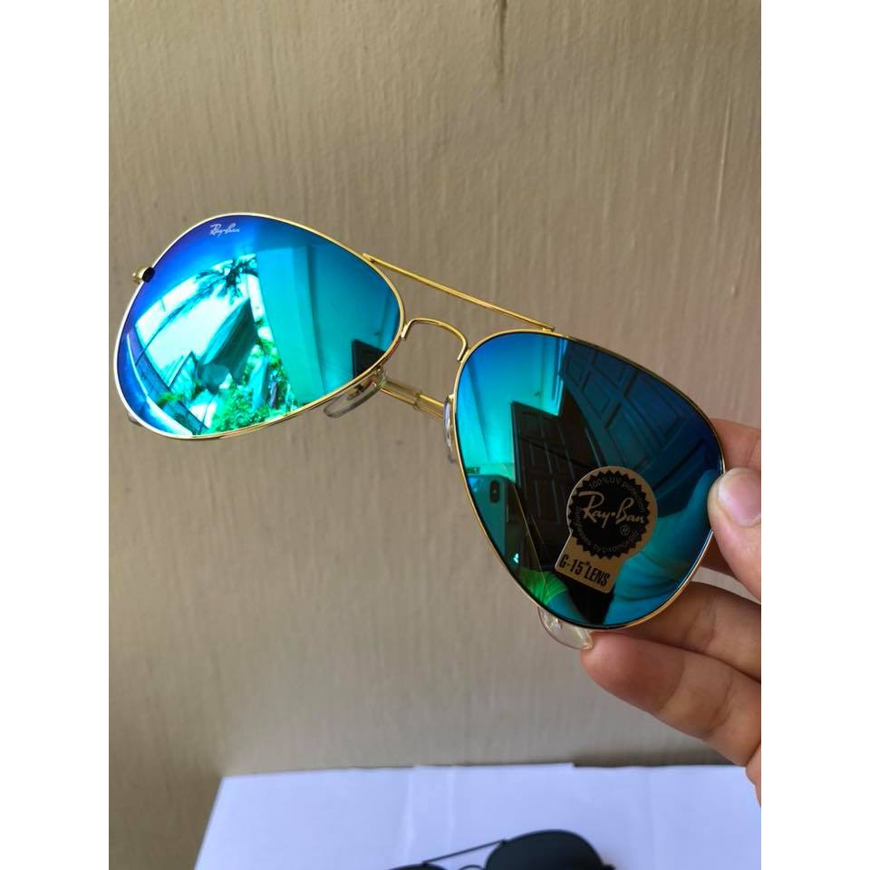 Kính nam Rayban xanh biển tráng gương | BigBuy360 - bigbuy360.vn