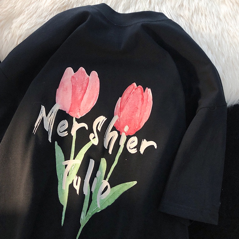 NRVP Áo Thun Nữ Tay Ngắn In Hình Phong Cách Hàn Quốc Thời Trang Mùa Hè 2022